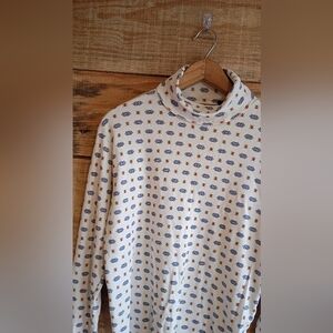 Vintage Womens Long Sleeve Turtle Neck Shirt Size Large